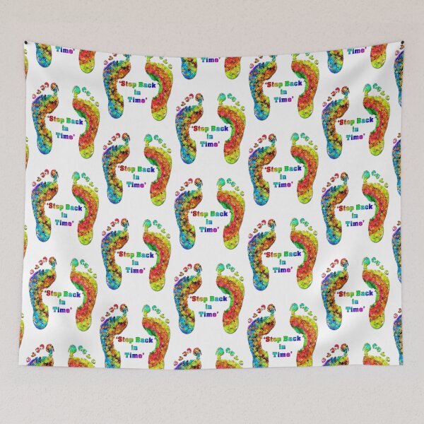 Item preview, Step Back In Time Colourful Rainbow Flower Feet  designed and sold by TigsArts.