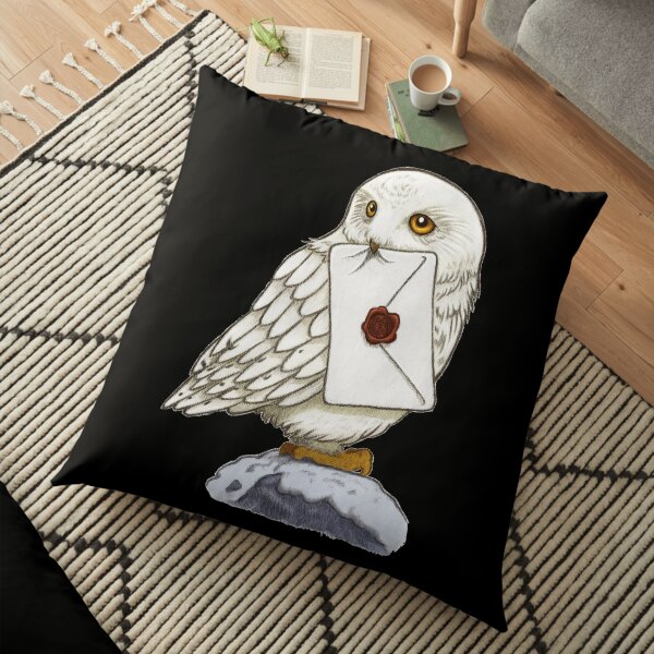Chouette blanche Coussin de sol