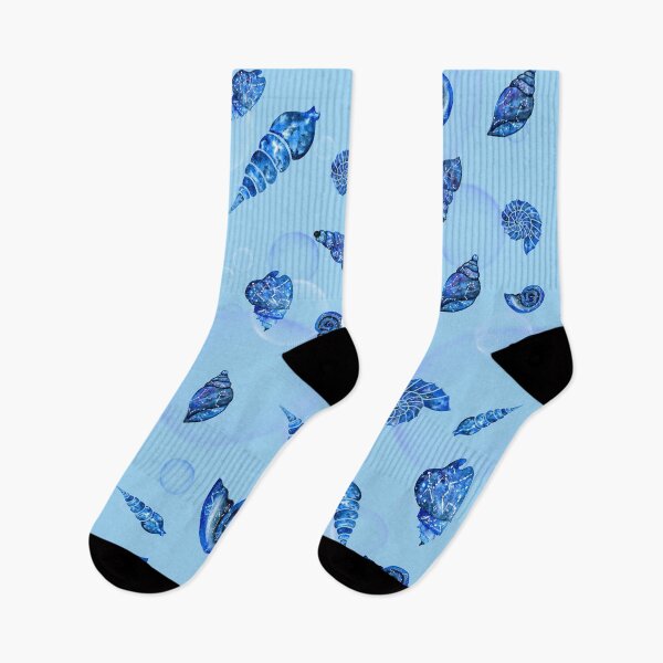 Item preview, Dark Blue Galaxy Seashell Pattern  designed and sold by CommittedGrace.