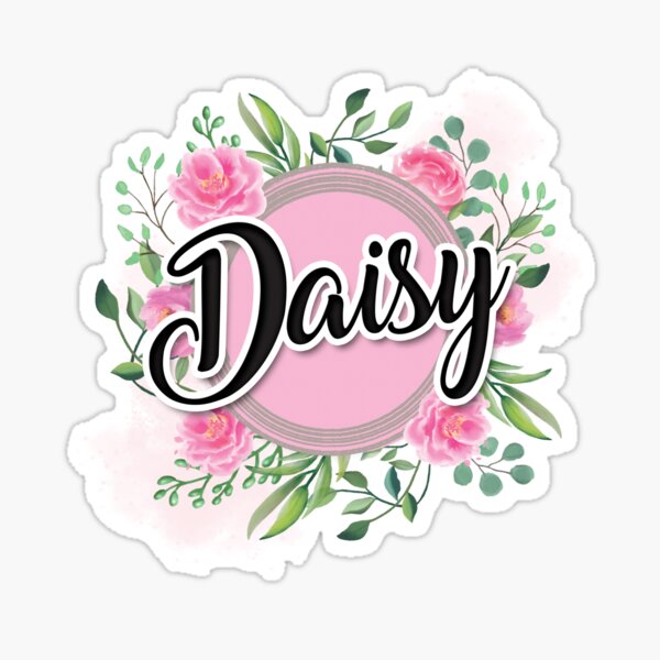 Daisy Name Sticker For Sale By Badinboow Redbubble