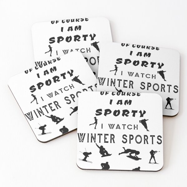 Item preview, Of Course I'm Sporty I Watch Winter Sports designed and sold by Tig3rE.
