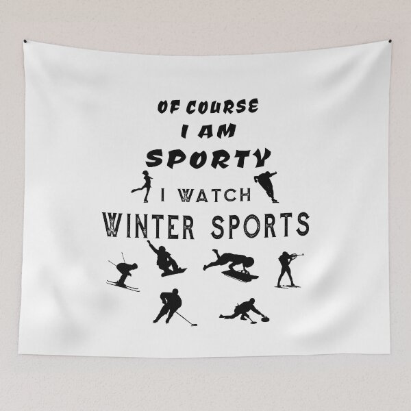 Item preview, Of Course I'm Sporty I Watch Winter Sports designed and sold by Tig3rE.