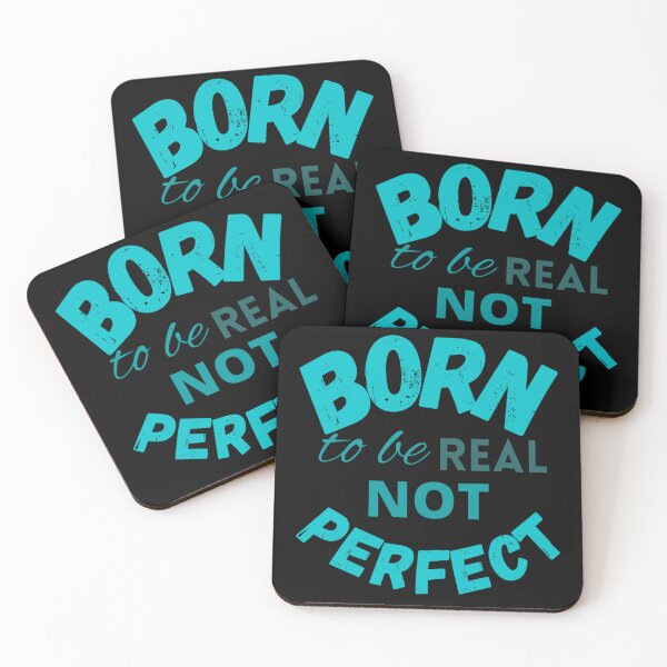 Item preview, Born to be real not perfect - Trending designed and sold by LukjanovArt.
