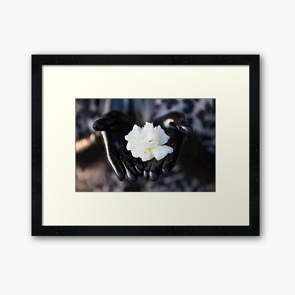 Project L: Shiny and a flower Framed Art Print