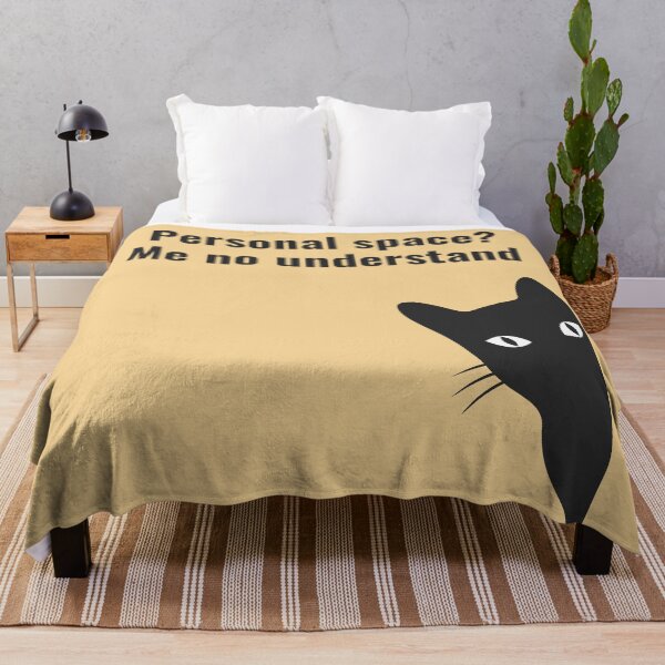 Item preview, Say Goodbye to Your Personal Space - Cute Black Funny Peeking Cat designed and sold by LamaraK.
