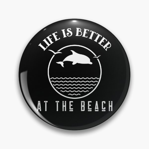 Item preview, Life Is Better At The Beach Waves Dolphin Birds designed and sold by LadySaltwater.