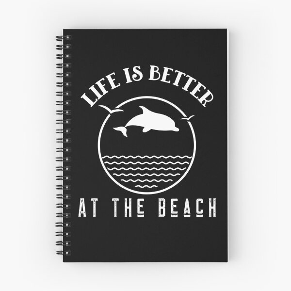 Item preview, Life Is Better At The Beach Waves Dolphin Birds designed and sold by LadySaltwater.