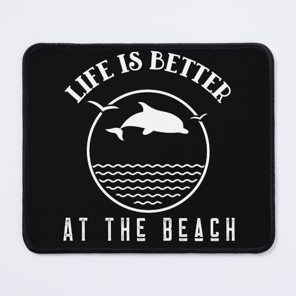 Item preview, Life Is Better At The Beach Waves Dolphin Birds designed and sold by LadySaltwater.