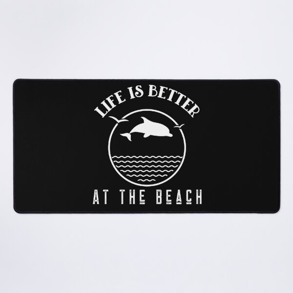 Item preview, Life Is Better At The Beach Waves Dolphin Birds designed and sold by LadySaltwater.