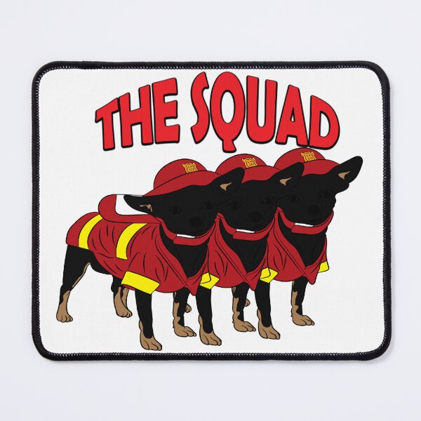 Item preview, The squad firefighter pug/ dog artistic design designed and sold by SamRVstore.