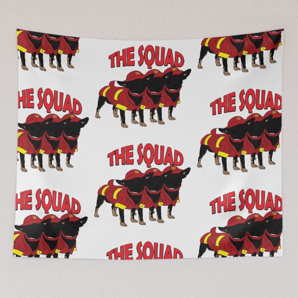 Item preview, The squad firefighter pug/ dog artistic design designed and sold by SamRVstore.