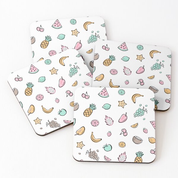 Item preview, Cute tropical fruits pattern designed and sold by ProfiTrollka.