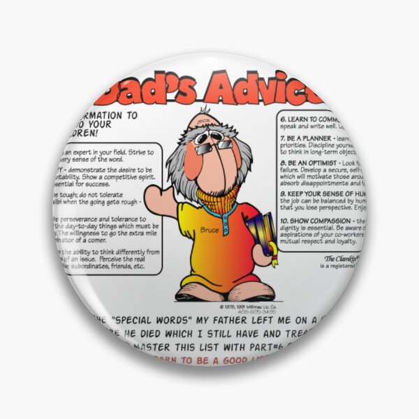 Item preview, Dad's Advice - Grandpa Clamkin Family Cartoon-excellent advice to pass on designed and sold by Bruce Ingrassia.