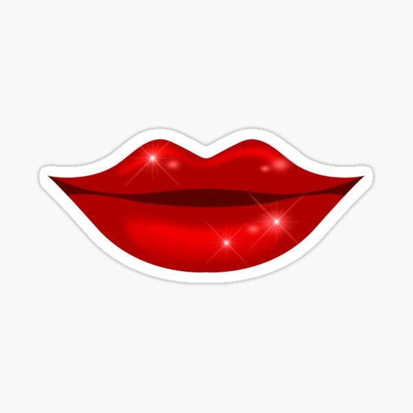 Sexy Red Lips Sticker By Itsybitsy2022 Redbubble