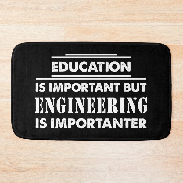 Item preview, Education Is Important but engineering Is Importanter - Funny engineering Quote Gift Idea For Men and Womens designed and sold by Mmmm3344.