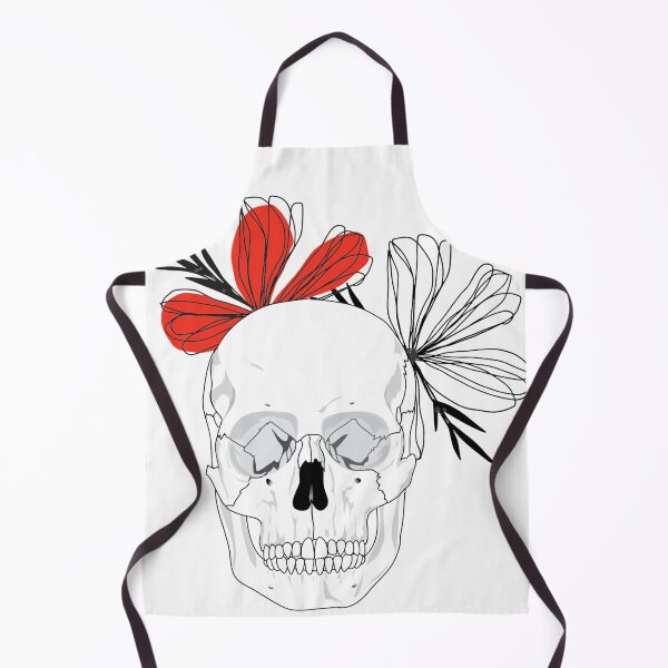 Item preview, Red Floral Skull designed and sold by alybugg.