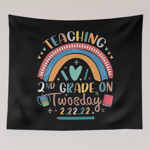 Item preview, Teaching 2nd Grade On Twosday 2-2-2022 Tuesday - Happy Twosday Tee Design Gift Idea For Teachers  designed and sold by Prince - Bestseller ★★★★★.