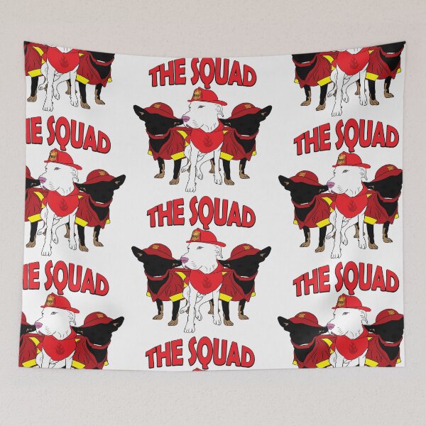 Item preview,  The squad firefighter pug/ dog artistic design designed and sold by SamRVstore.