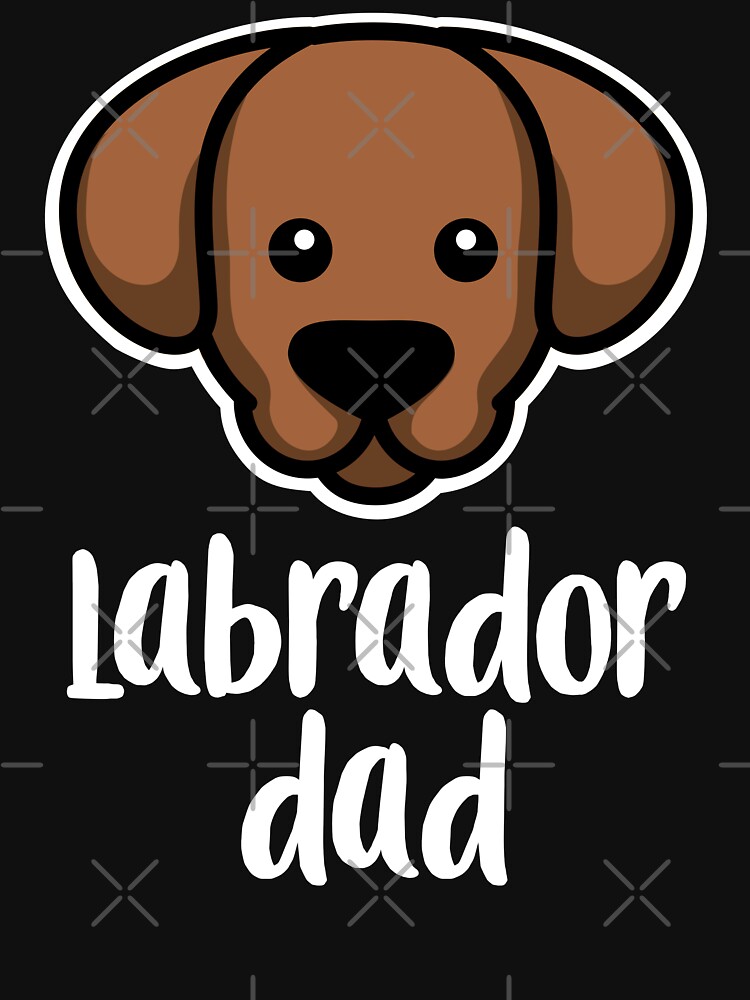 Thumbnail 3 of 3, V-Neck T-Shirt, Labrador Dad Kawaii Dog Owner designed and sold by brandoseven.