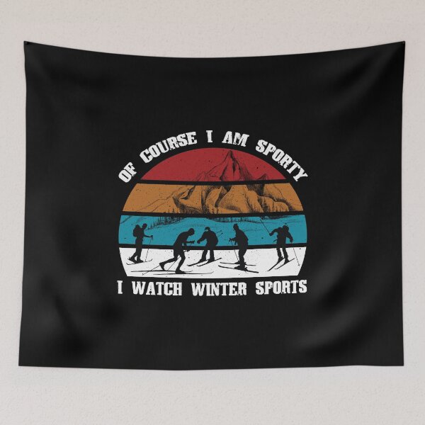 Item preview, Of Course I'm Sporty I Watch Winter Sports designed and sold by Tig3rE.