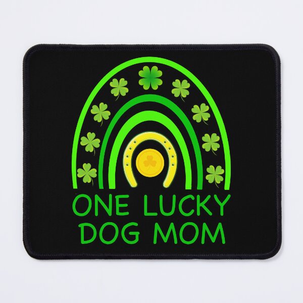 Item preview, One Lucky Dog Mom St. Patrick's Rainbow designed and sold by ACC .