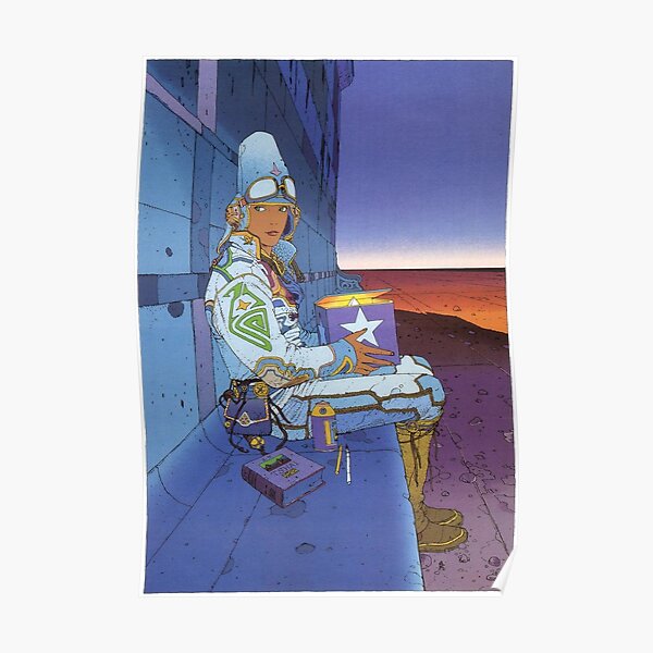 moebius, starwatcher, désert, boîte, bande dessinée, bande dessinée française, afficher, edena, incal Poster