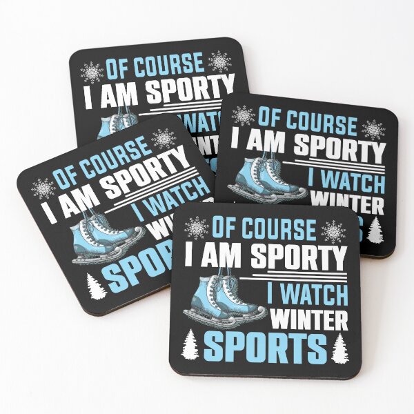 Item preview, Of Course I'm Sporty I Watch Winter Sports designed and sold by Tig3rE.