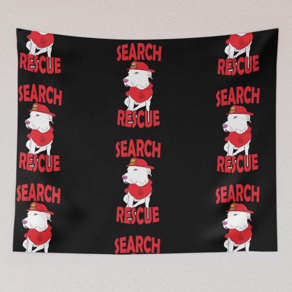 Item preview,  Search and rescue firefighter pug/ dog artistic design designed and sold by SamRVstore.