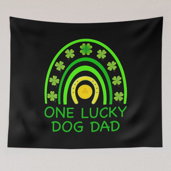 Item preview, One Lucky Dog Dad St. Patrick's Rainbow designed and sold by ACC .