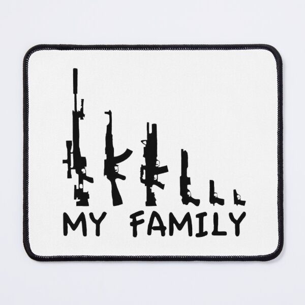 Item preview, My Family Guns Pistol Rifle Army Military designed and sold by Rowena Jones.