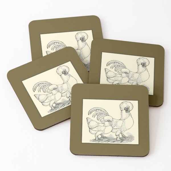 Item preview, Vintage Sultan Chickens - 1800's Print designed and sold by MountMercantile.