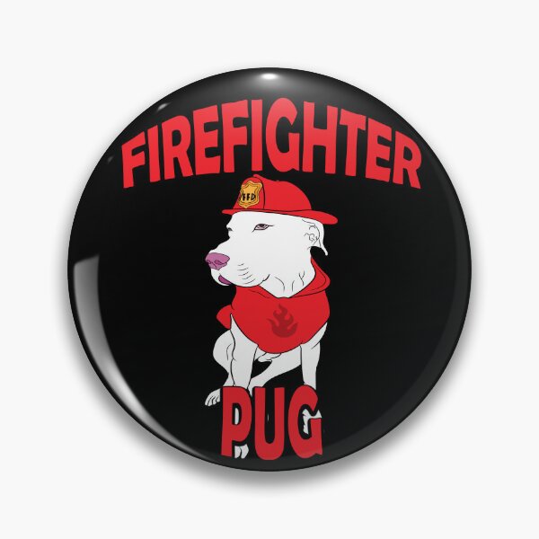 Item preview, Firefighter pug/ dog artistic design designed and sold by SamRVstore.