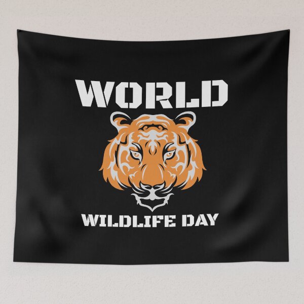 Item preview, World wildlife day designed and sold by Wooden-rack.