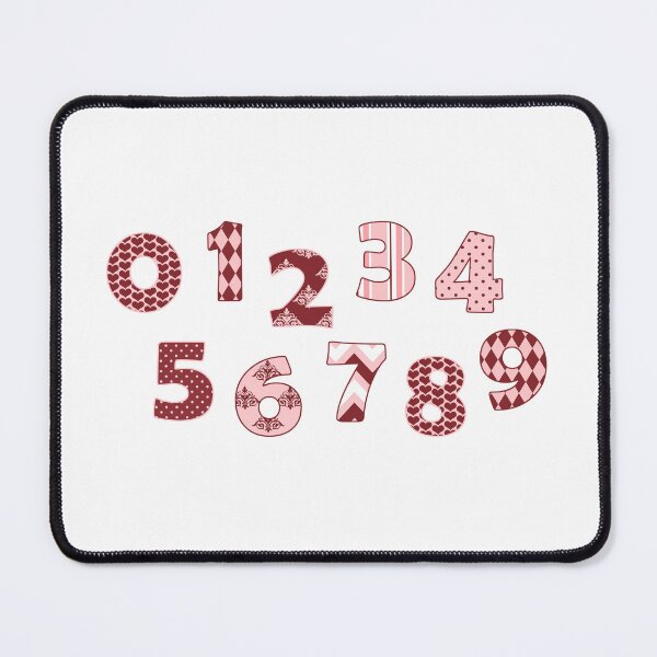 Item preview, Numbers 0-9 in Pink designed and sold by Adidit.