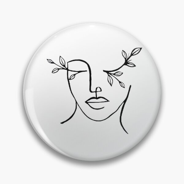 Artikelvorschau, Abstract Face One Line Art Girl Face Line Women Christmas Lights Happy Holiday Gift Premium Apparel Funny Holiday Xmas entworfen und verkauft von DesignByHeartUK.