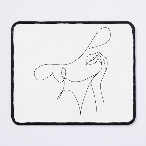 Item preview, Abstract Face One Line Art Girl Face Line Women Christmas Lights Happy Holiday Gift Premium Apparel Funny Holiday Xmas designed and sold by DesignByHeartUK.