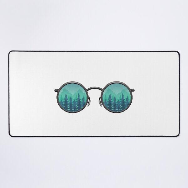 Item preview, Round Hippie Sunglasses with Pines and Mountains designed and sold by KarolinaPaz.