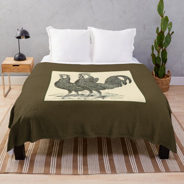 Item preview, Vintage Black Spanish Chickens - 1800's Print designed and sold by MountMercantile.
