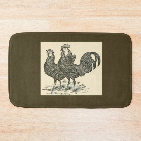 Item preview, Vintage Black Spanish Chickens - 1800's Print designed and sold by MountMercantile.