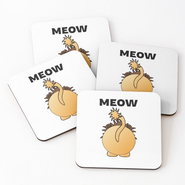 Item preview, Funny lion showing his back-meow designed and sold by Teo13.