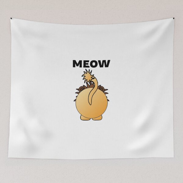 Item preview, Funny lion showing his back-meow designed and sold by Teo13.