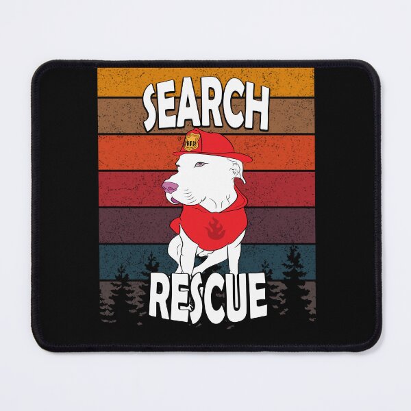 Item preview, Search and rescue pug/ dog artistic retro sunset/distressed design designed and sold by SamRVstore.