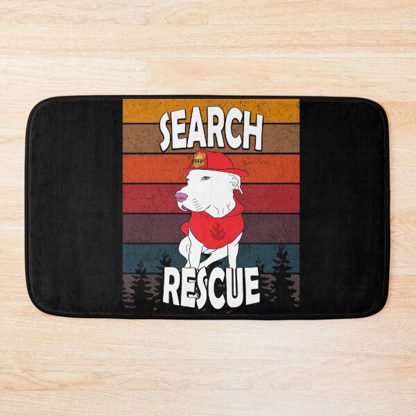 Item preview, Search and rescue pug/ dog artistic retro sunset/distressed design designed and sold by SamRVstore.
