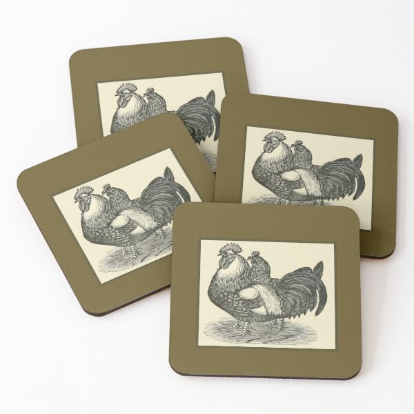 Item preview, Vintage Dorking Chickens - 1800's Print designed and sold by MountMercantile.