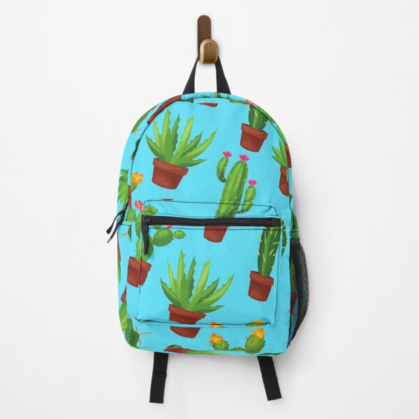 Item preview, Cactus Pots on Blue Background Print, Flower Pots, Cactus Plants, Potted Plants Design designed and sold by PinHookPrincess.