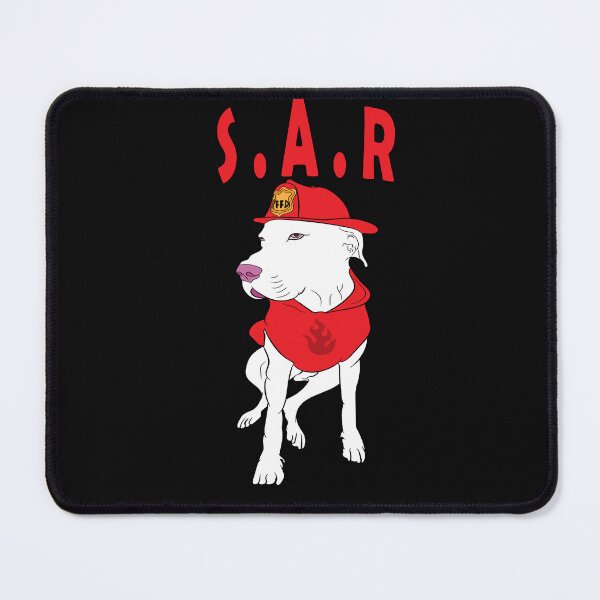 Item preview, Search and rescue/ SAR/firefighter pug/ dog artistic design designed and sold by SamRVstore.