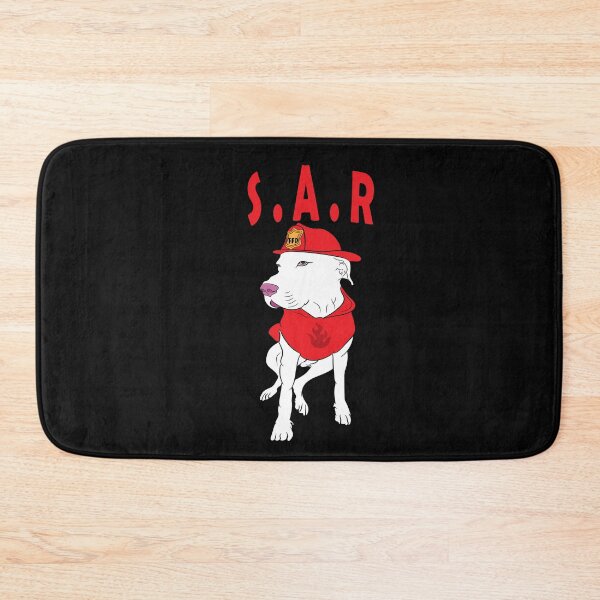 Item preview, Search and rescue/ SAR/firefighter pug/ dog artistic design designed and sold by SamRVstore.