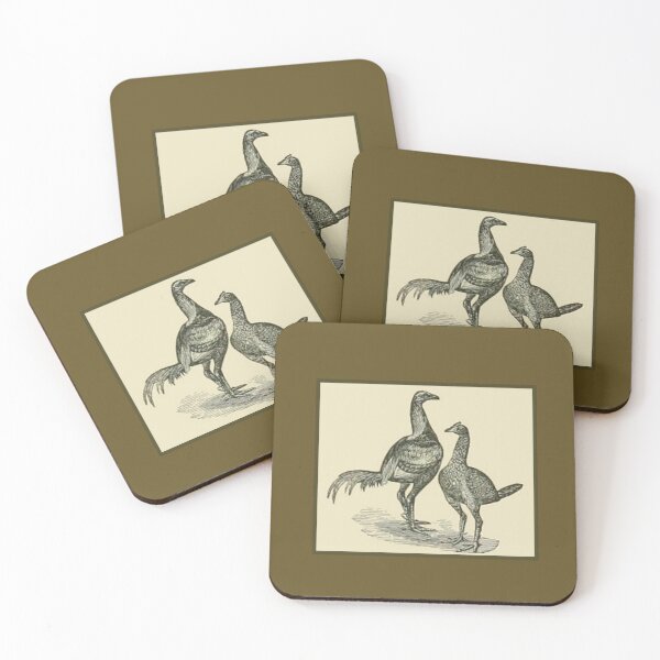 Item preview, Vintage Game Fowl Chickens - 1800's Print designed and sold by MountMercantile.