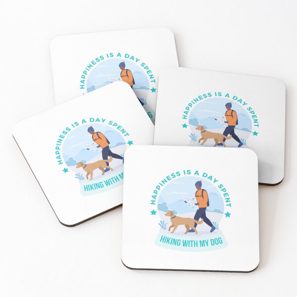 Item preview, "Happiness Is A Day Spent Hiking With My Dog." cool designed and sold by ZAKARIYA12.