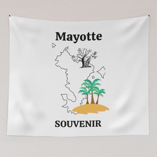 Item preview, Souvenir map of Mayotte designed and sold by FoxinhoSoumaila.